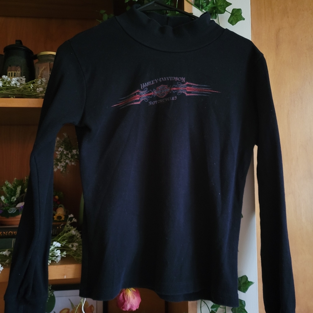 Harley Davidson Mock Neck Sweatshirt